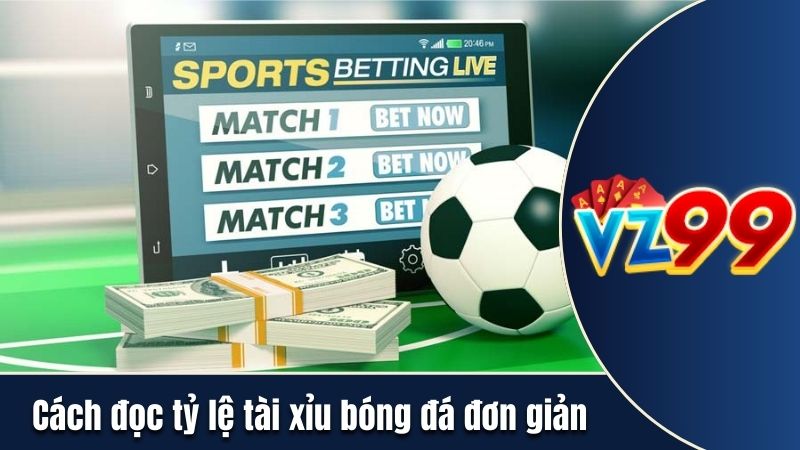 Cách đọc tỷ lệ tài xỉu bóng đá đơn giản
