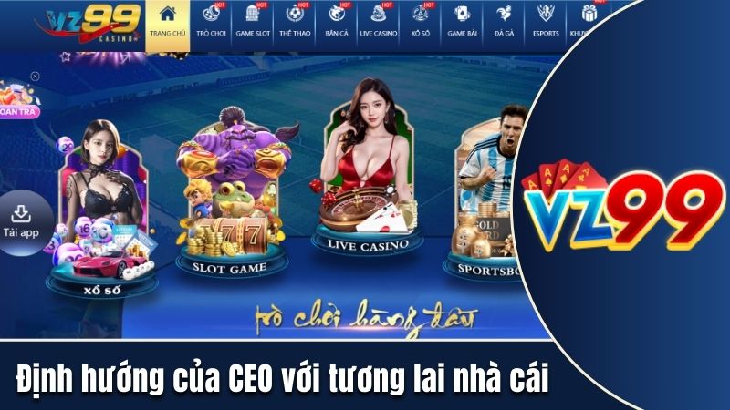 Định hướng của CEO với tương lai nhà cái