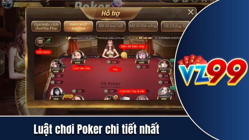 Luật chơi Poker chi tiết nhất