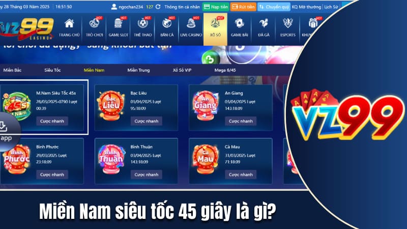 Miền Nam siêu tốc 45 giây là gì?