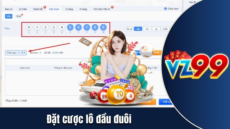 Xuống tiền với dạng lô đầu đuôi trong miền Bắc VIP 3 phút